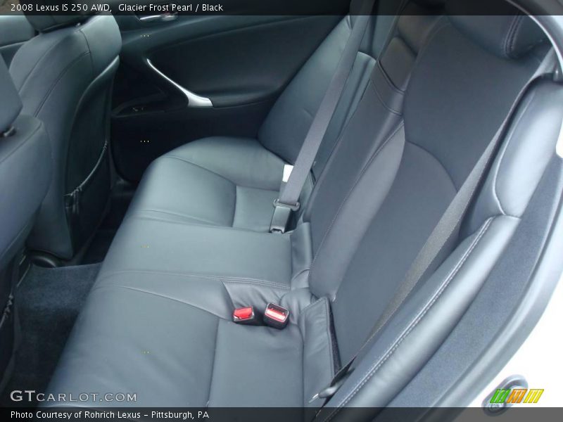 Glacier Frost Pearl / Black 2008 Lexus IS 250 AWD