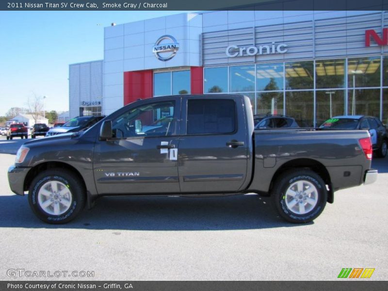 Smoke Gray / Charcoal 2011 Nissan Titan SV Crew Cab