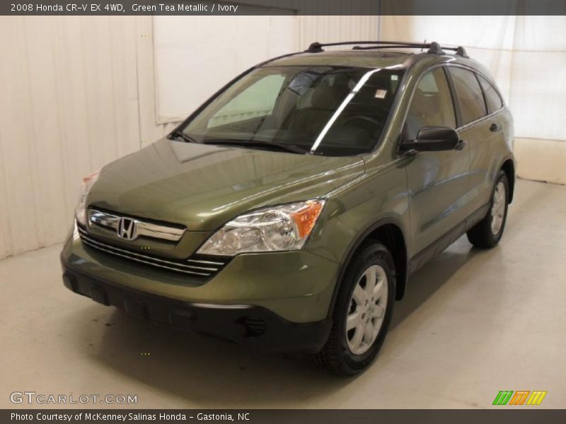 Green Tea Metallic / Ivory 2008 Honda CR-V EX 4WD