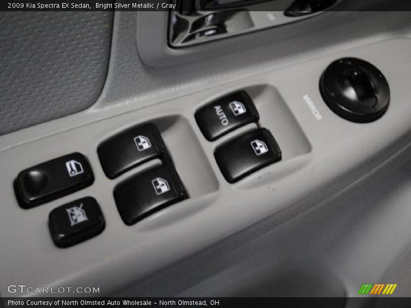 Bright Silver Metallic / Gray 2009 Kia Spectra EX Sedan