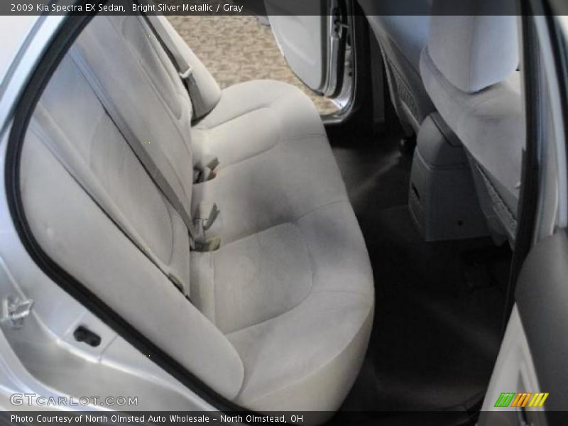 Bright Silver Metallic / Gray 2009 Kia Spectra EX Sedan