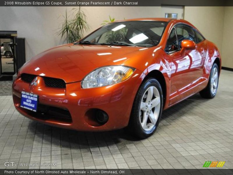 Sunset Orange Pearlescent / Dark Charcoal 2008 Mitsubishi Eclipse GS Coupe