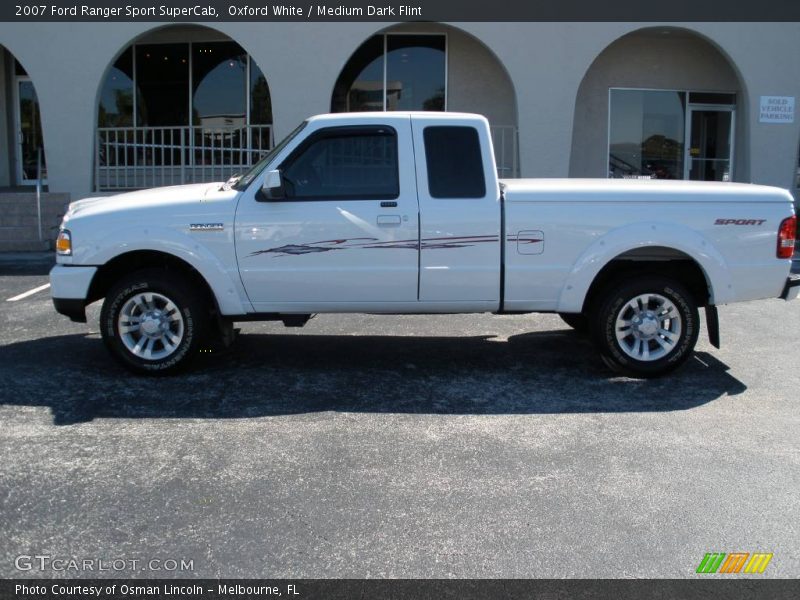 Oxford White / Medium Dark Flint 2007 Ford Ranger Sport SuperCab