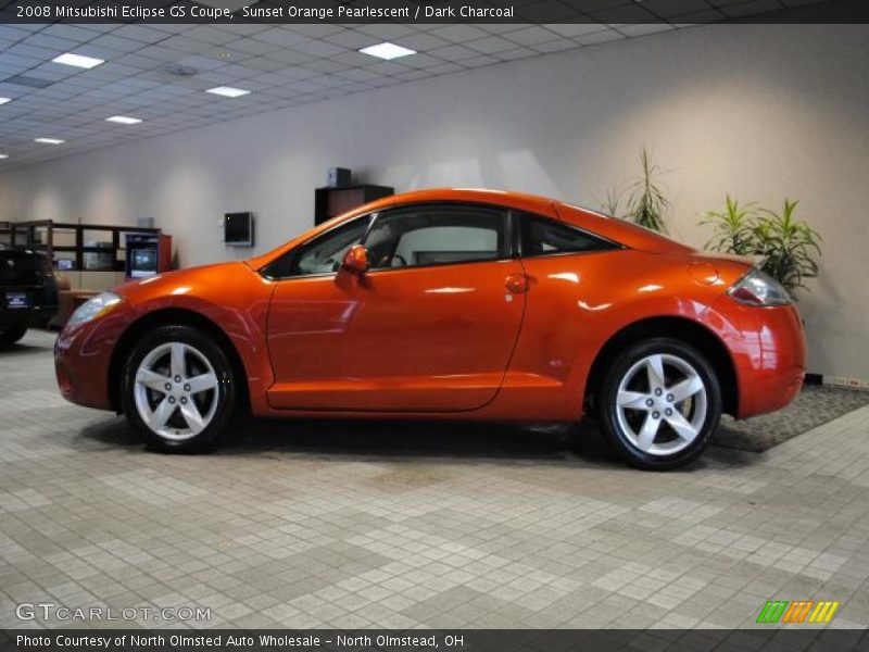 Sunset Orange Pearlescent / Dark Charcoal 2008 Mitsubishi Eclipse GS Coupe
