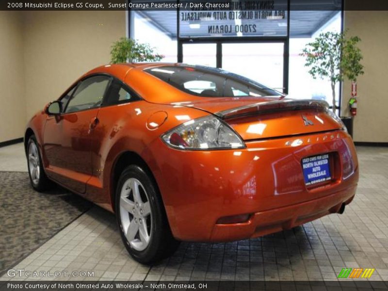 Sunset Orange Pearlescent / Dark Charcoal 2008 Mitsubishi Eclipse GS Coupe