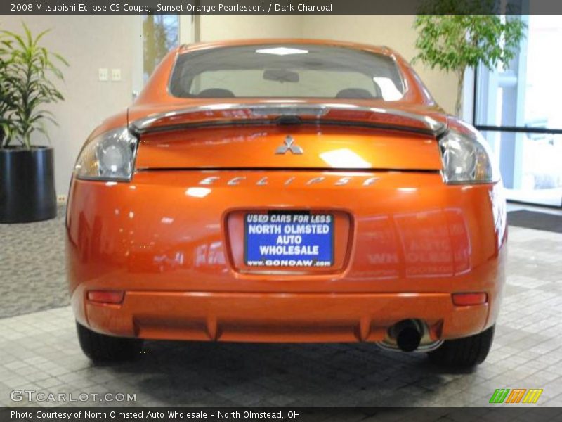 Sunset Orange Pearlescent / Dark Charcoal 2008 Mitsubishi Eclipse GS Coupe
