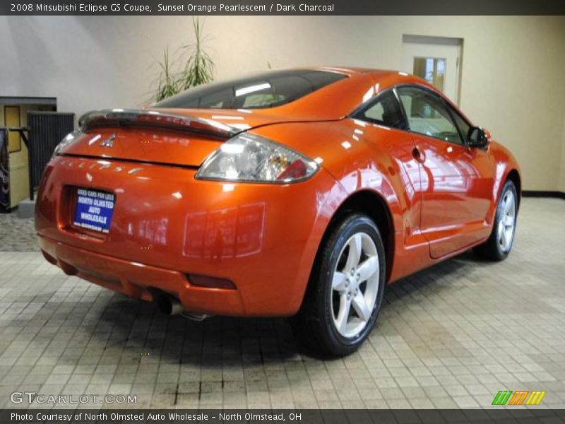 Sunset Orange Pearlescent / Dark Charcoal 2008 Mitsubishi Eclipse GS Coupe