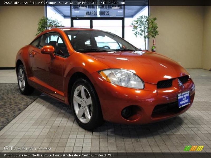 Sunset Orange Pearlescent / Dark Charcoal 2008 Mitsubishi Eclipse GS Coupe