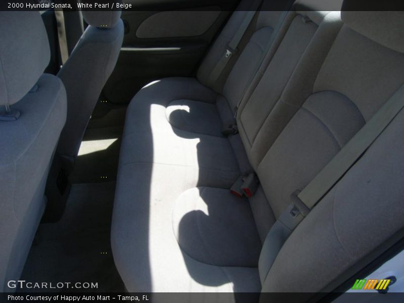 White Pearl / Beige 2000 Hyundai Sonata