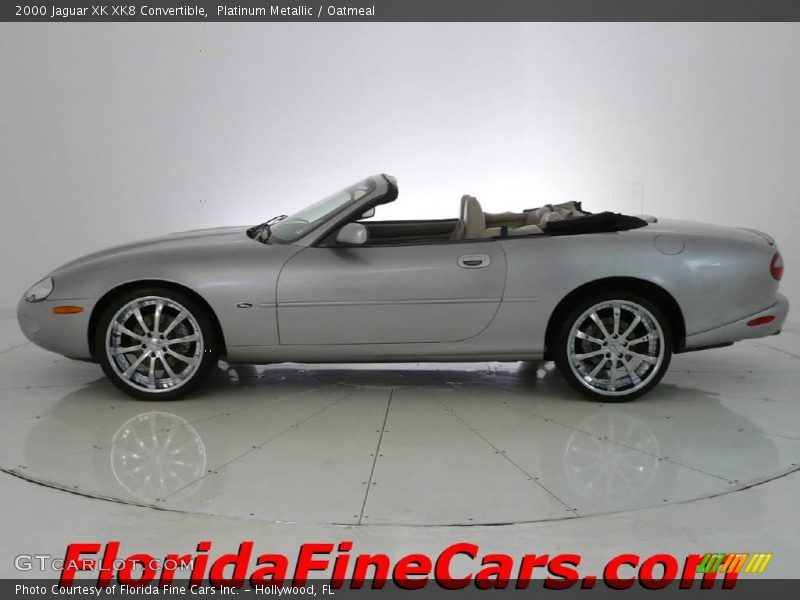 Platinum Metallic / Oatmeal 2000 Jaguar XK XK8 Convertible