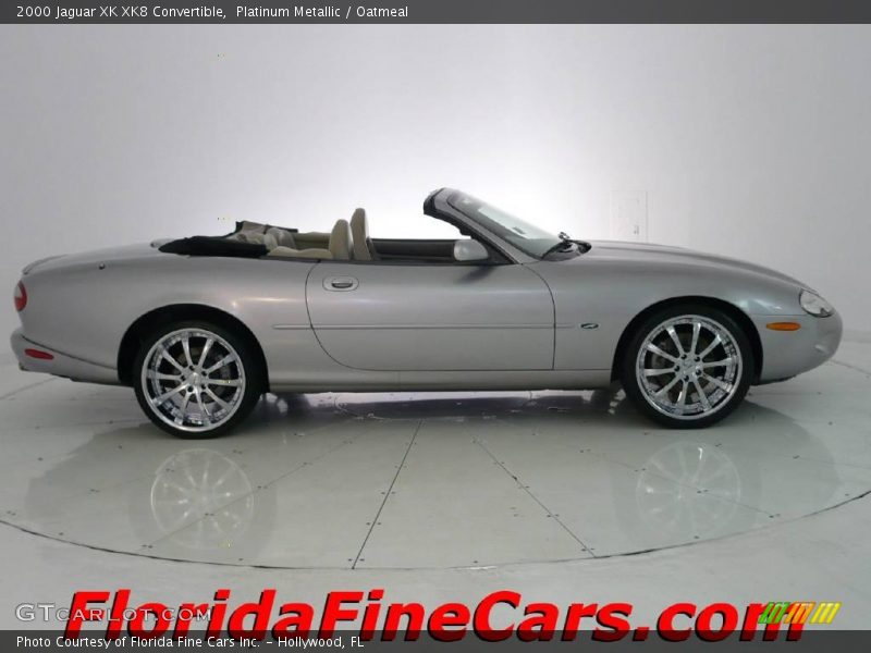 Platinum Metallic / Oatmeal 2000 Jaguar XK XK8 Convertible