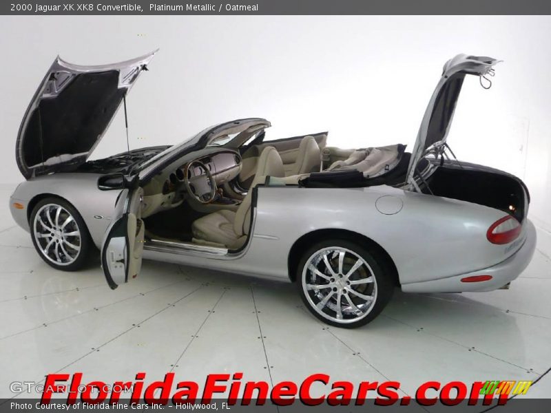 Platinum Metallic / Oatmeal 2000 Jaguar XK XK8 Convertible