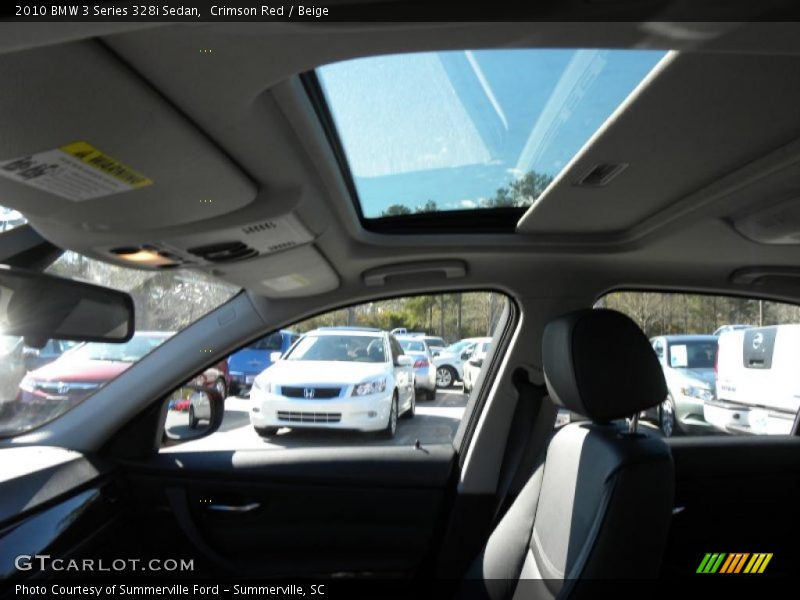 Crimson Red / Beige 2010 BMW 3 Series 328i Sedan