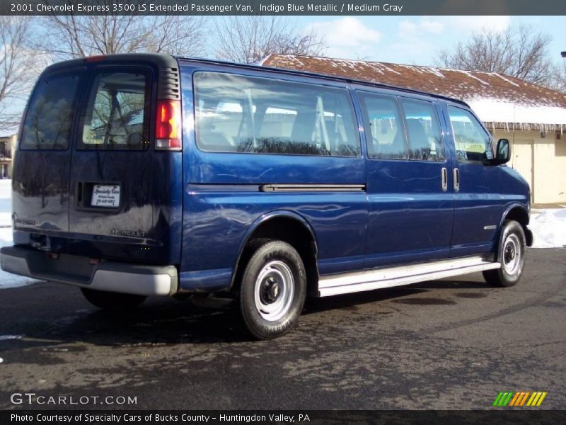  2001 Express 3500 LS Extended Passenger Van Indigo Blue Metallic