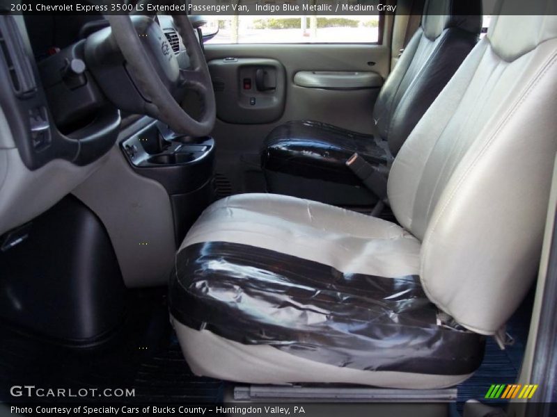 Indigo Blue Metallic / Medium Gray 2001 Chevrolet Express 3500 LS Extended Passenger Van