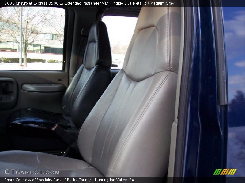 Indigo Blue Metallic / Medium Gray 2001 Chevrolet Express 3500 LS Extended Passenger Van