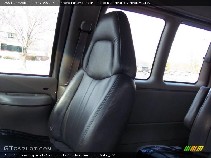 Indigo Blue Metallic / Medium Gray 2001 Chevrolet Express 3500 LS Extended Passenger Van