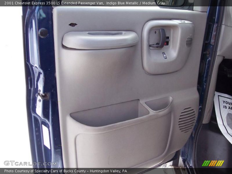 Indigo Blue Metallic / Medium Gray 2001 Chevrolet Express 3500 LS Extended Passenger Van