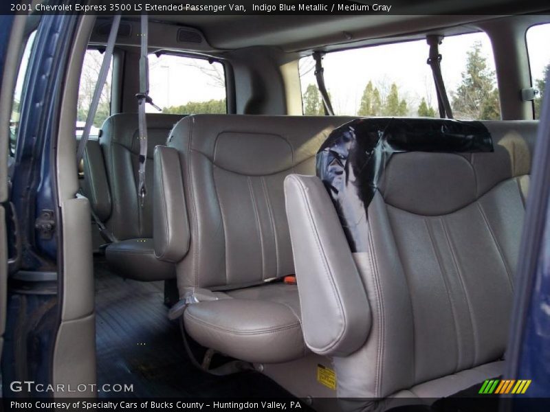 Indigo Blue Metallic / Medium Gray 2001 Chevrolet Express 3500 LS Extended Passenger Van