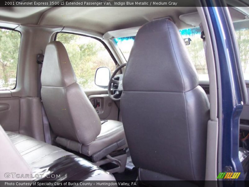 Indigo Blue Metallic / Medium Gray 2001 Chevrolet Express 3500 LS Extended Passenger Van