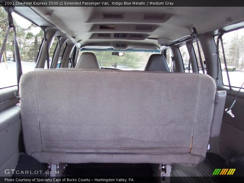 Indigo Blue Metallic / Medium Gray 2001 Chevrolet Express 3500 LS Extended Passenger Van