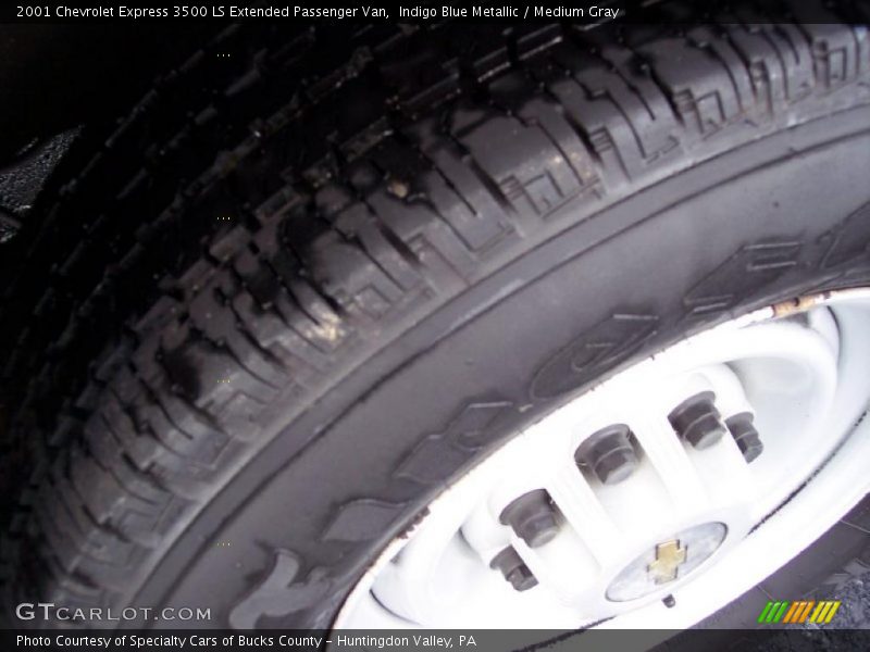 Indigo Blue Metallic / Medium Gray 2001 Chevrolet Express 3500 LS Extended Passenger Van