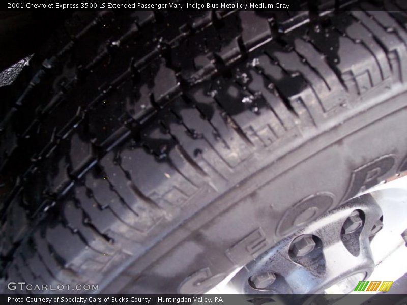 Indigo Blue Metallic / Medium Gray 2001 Chevrolet Express 3500 LS Extended Passenger Van