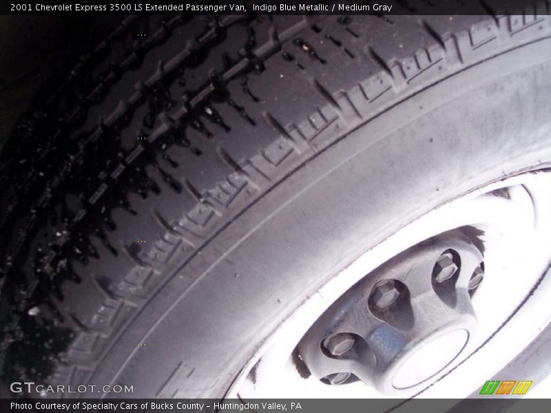 Indigo Blue Metallic / Medium Gray 2001 Chevrolet Express 3500 LS Extended Passenger Van