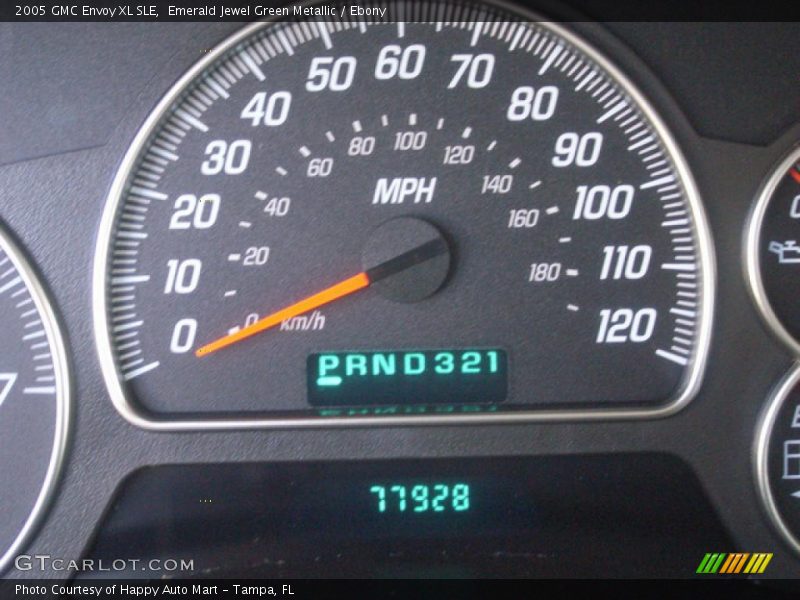 Emerald Jewel Green Metallic / Ebony 2005 GMC Envoy XL SLE