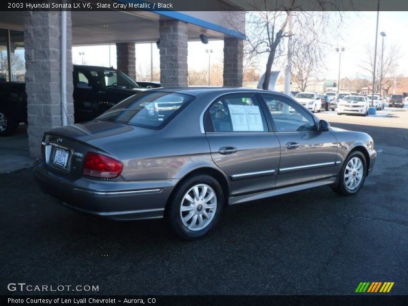 Slate Gray Metallic / Black 2003 Hyundai Sonata LX V6