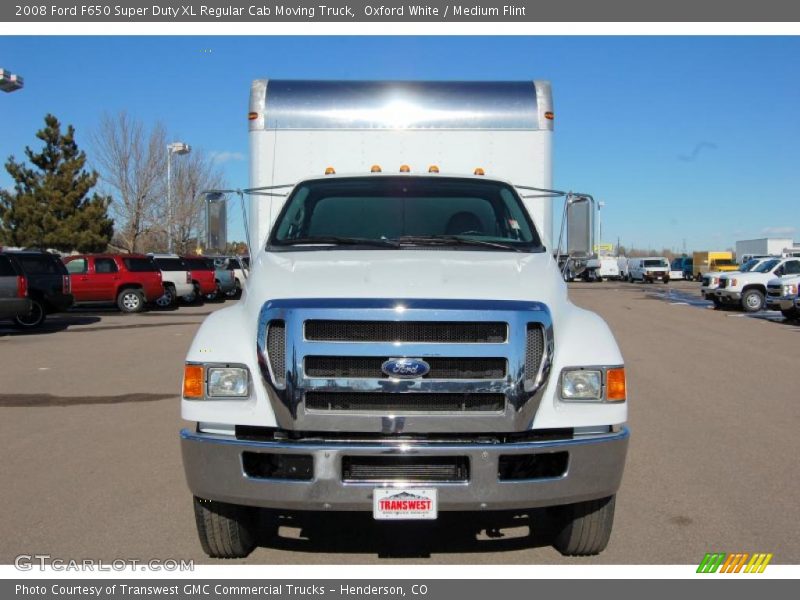 Oxford White / Medium Flint 2008 Ford F650 Super Duty XL Regular Cab Moving Truck