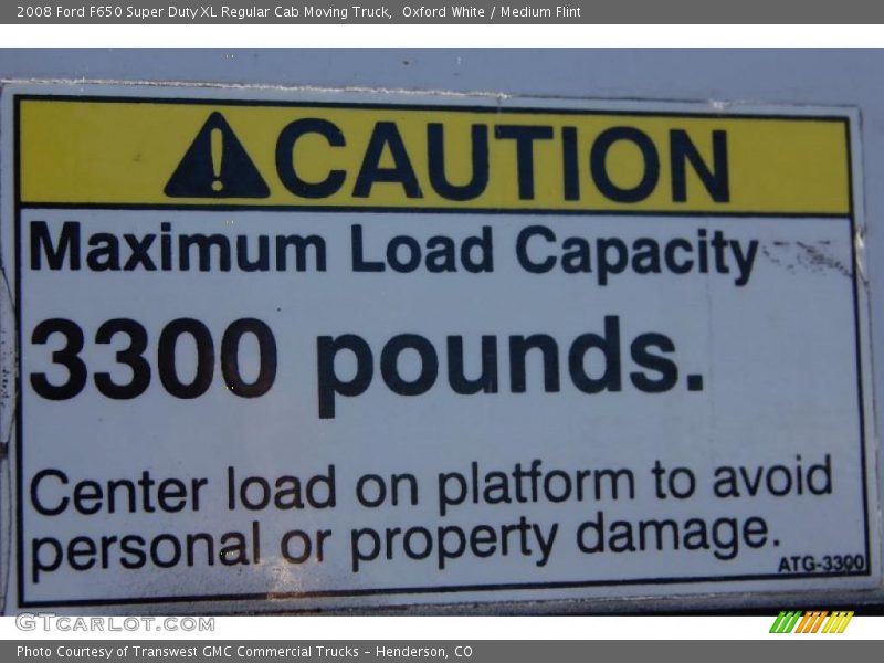 Oxford White / Medium Flint 2008 Ford F650 Super Duty XL Regular Cab Moving Truck