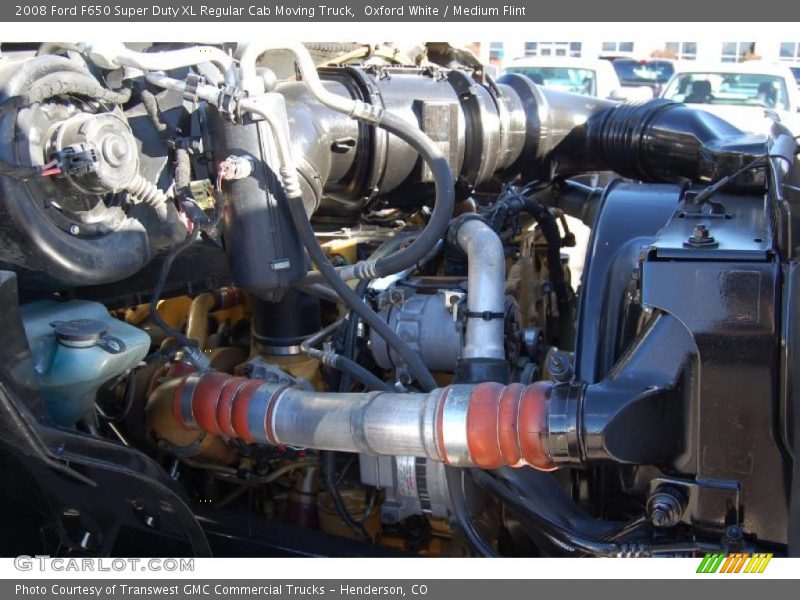 Oxford White / Medium Flint 2008 Ford F650 Super Duty XL Regular Cab Moving Truck