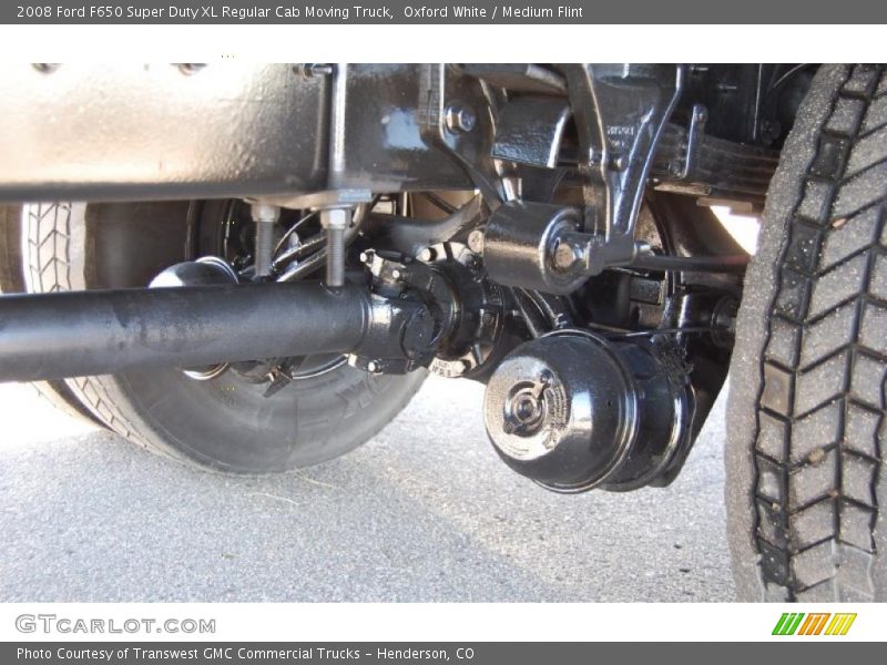 Oxford White / Medium Flint 2008 Ford F650 Super Duty XL Regular Cab Moving Truck