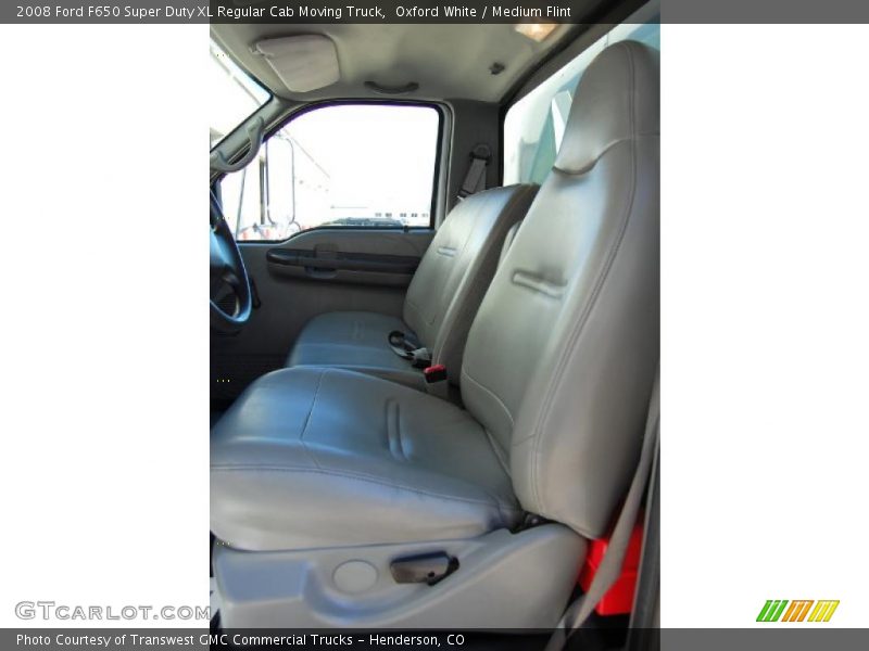 Oxford White / Medium Flint 2008 Ford F650 Super Duty XL Regular Cab Moving Truck