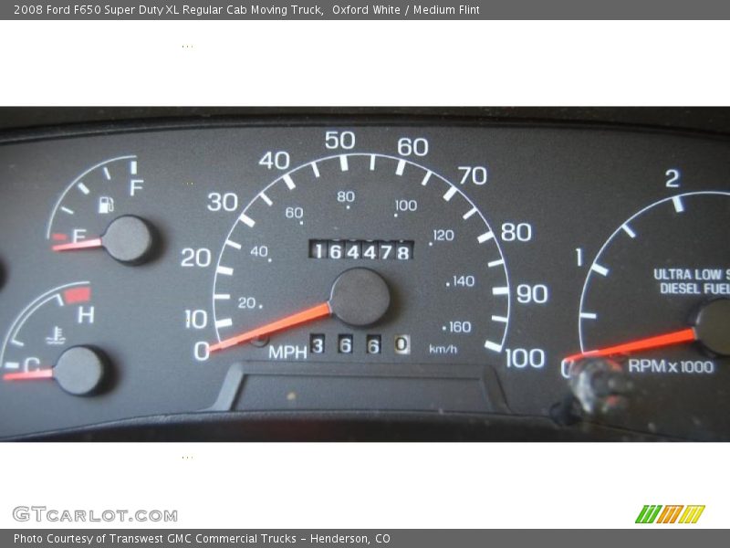 Oxford White / Medium Flint 2008 Ford F650 Super Duty XL Regular Cab Moving Truck