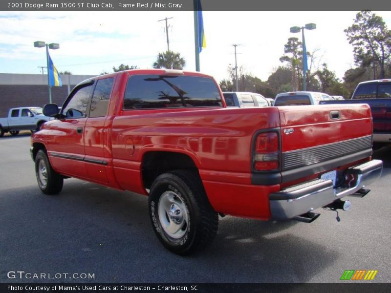 Flame Red / Mist Gray 2001 Dodge Ram 1500 ST Club Cab