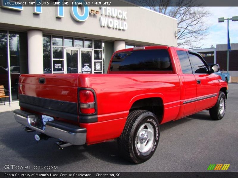 Flame Red / Mist Gray 2001 Dodge Ram 1500 ST Club Cab