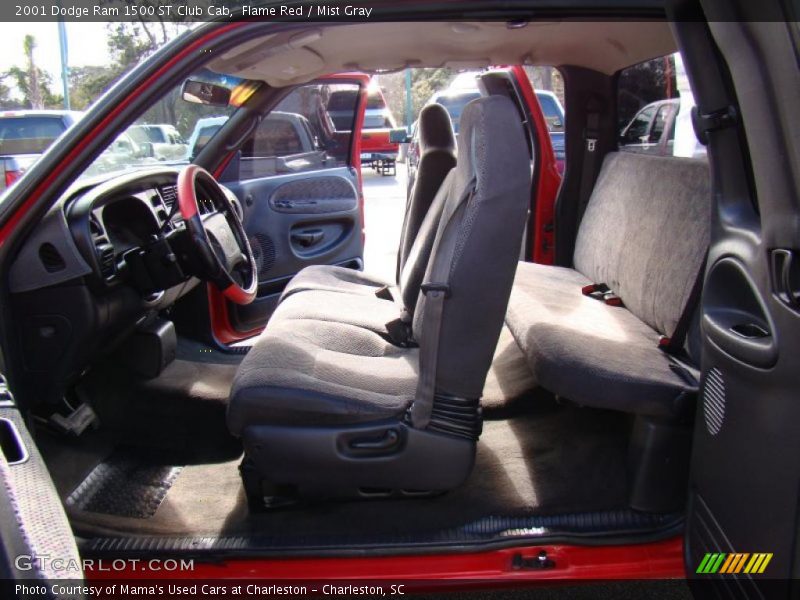 Flame Red / Mist Gray 2001 Dodge Ram 1500 ST Club Cab