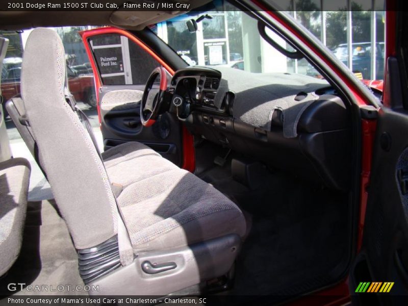 Flame Red / Mist Gray 2001 Dodge Ram 1500 ST Club Cab