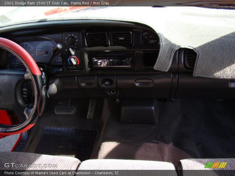 Flame Red / Mist Gray 2001 Dodge Ram 1500 ST Club Cab