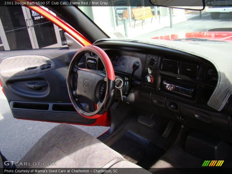 Flame Red / Mist Gray 2001 Dodge Ram 1500 ST Club Cab