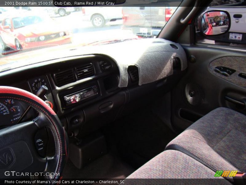 Flame Red / Mist Gray 2001 Dodge Ram 1500 ST Club Cab