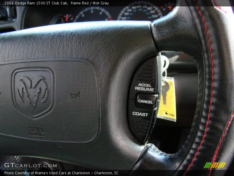Flame Red / Mist Gray 2001 Dodge Ram 1500 ST Club Cab
