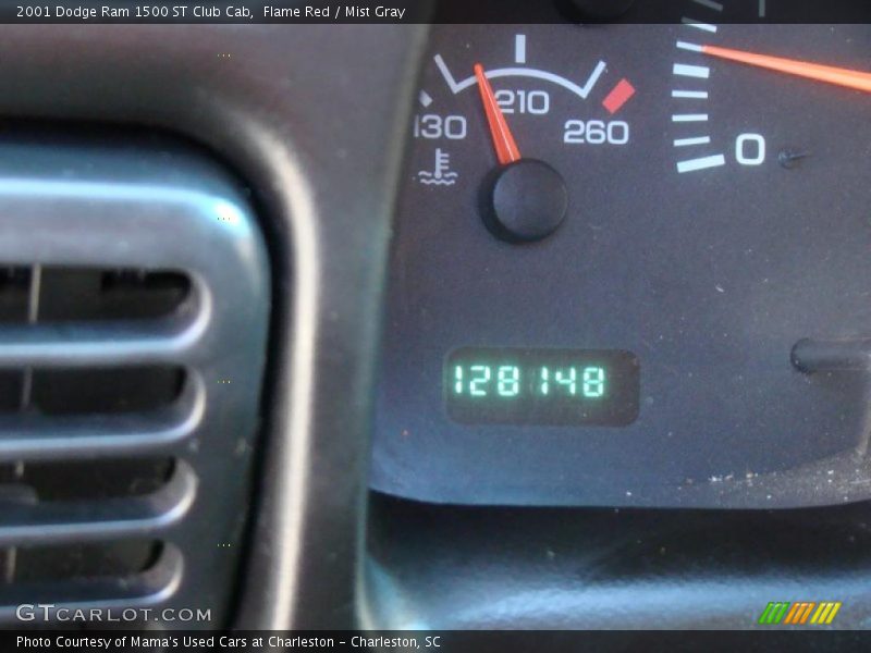 Flame Red / Mist Gray 2001 Dodge Ram 1500 ST Club Cab