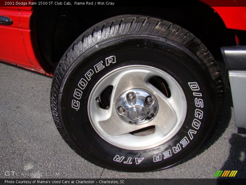 Flame Red / Mist Gray 2001 Dodge Ram 1500 ST Club Cab