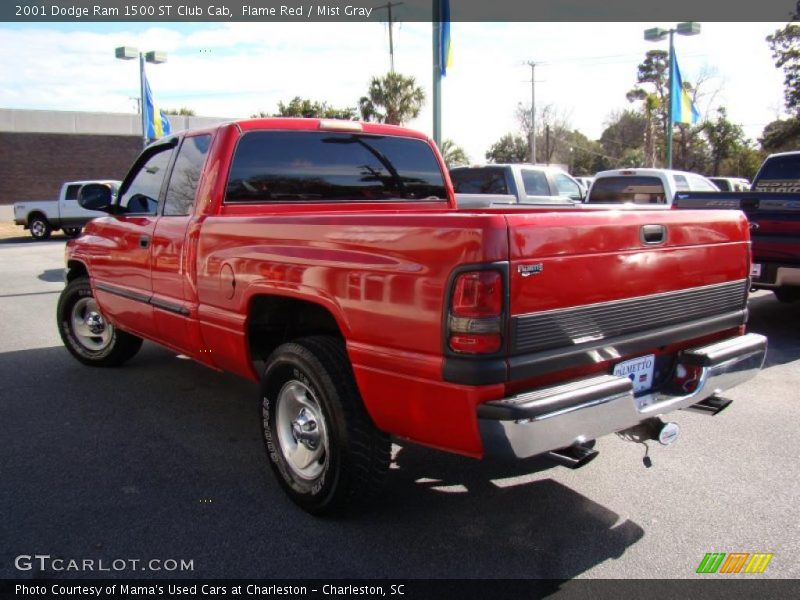Flame Red / Mist Gray 2001 Dodge Ram 1500 ST Club Cab