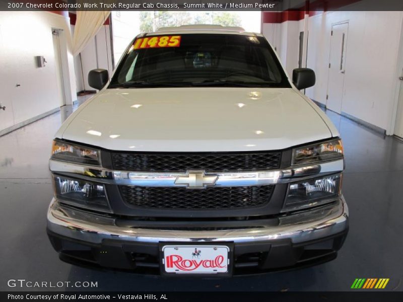 Summit White / Medium Pewter 2007 Chevrolet Colorado Work Truck Regular Cab Chassis