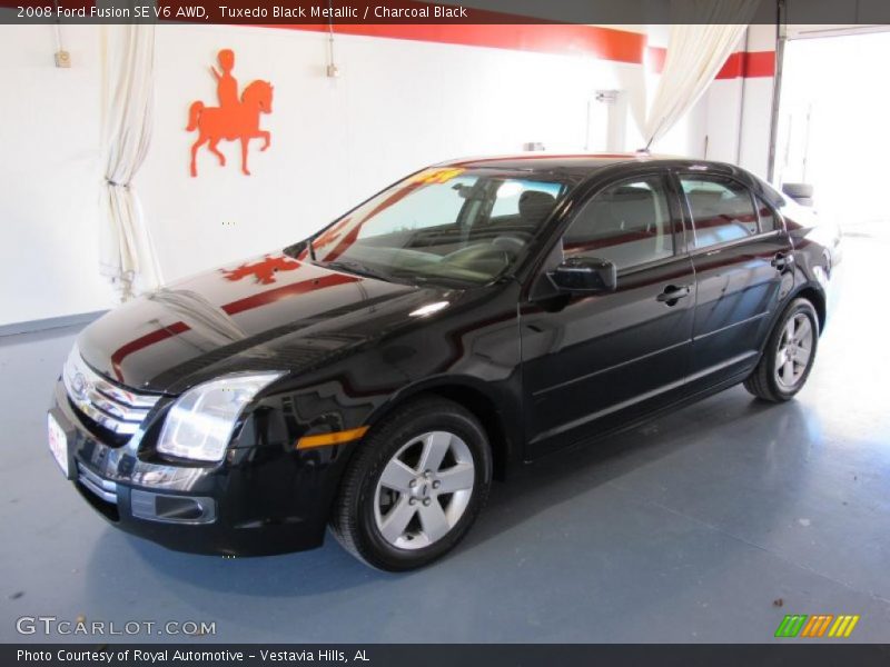 Tuxedo Black Metallic / Charcoal Black 2008 Ford Fusion SE V6 AWD