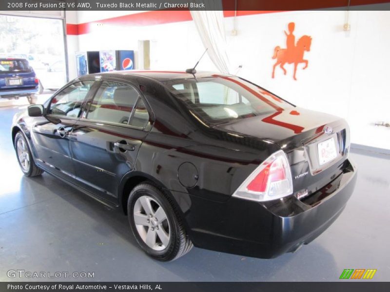 Tuxedo Black Metallic / Charcoal Black 2008 Ford Fusion SE V6 AWD